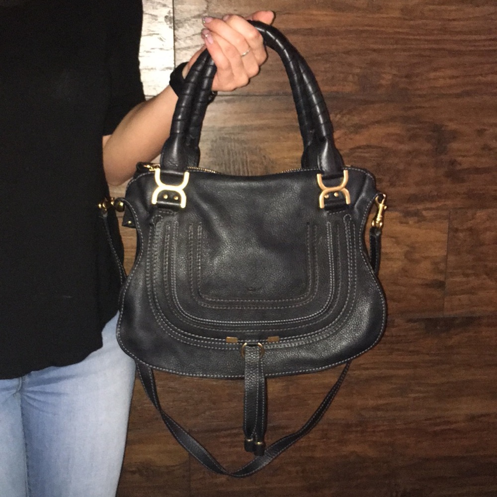 COPY - Chloe Marcie Leather Satchel